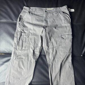 Wrangler Men’s Cargo Pants Stretch Relaxed Fit Anthracite Gray W36 L30
